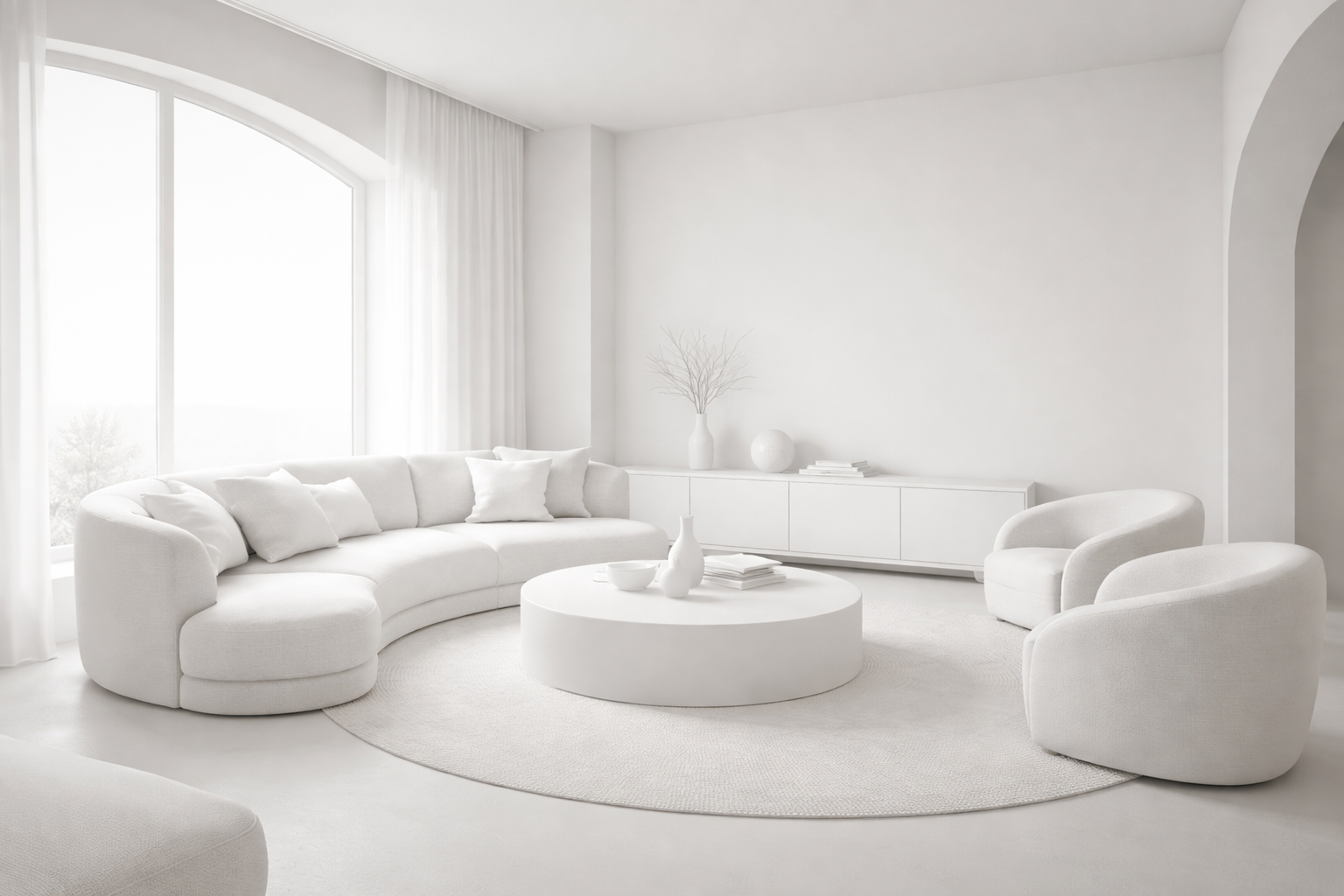 Scene of villa outside with a pool and trees